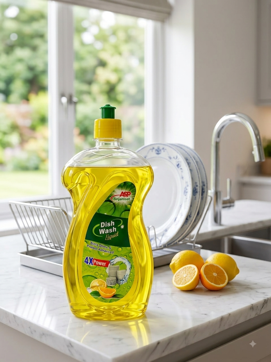 Dish Wash Liquid – Powerful Cleaning & Grease Removal | 500 ml