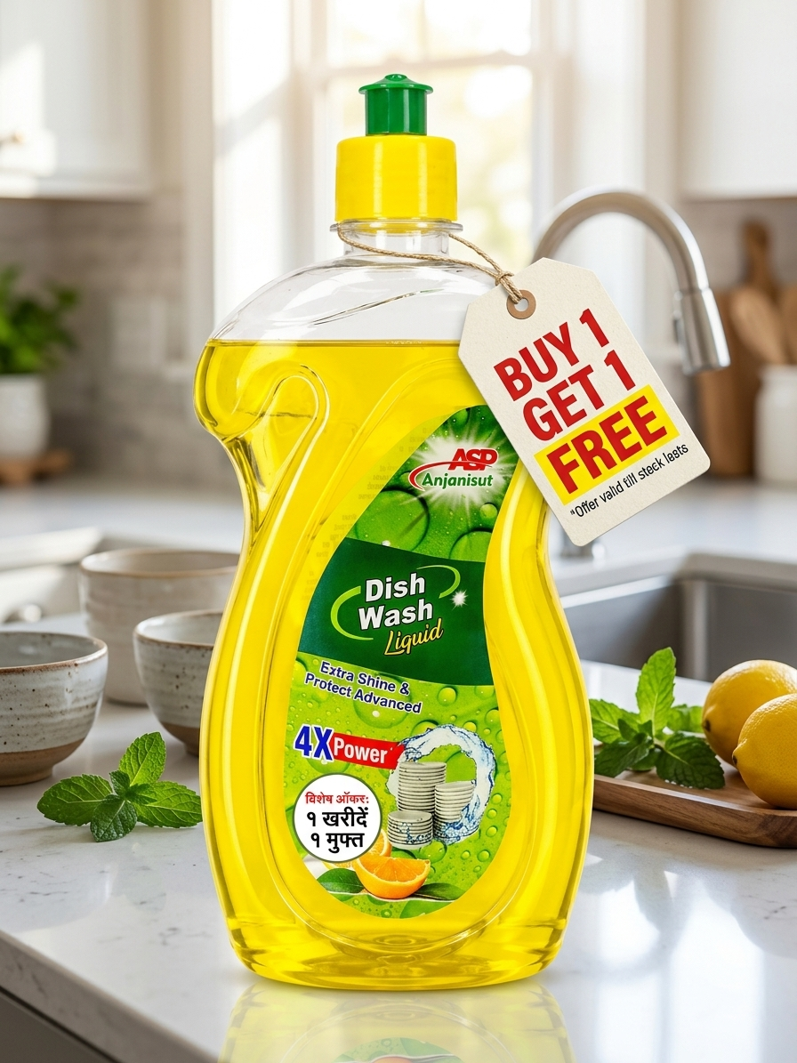 Dish Wash Liquid – Powerful Cleaning & Grease Removal | 500 ml