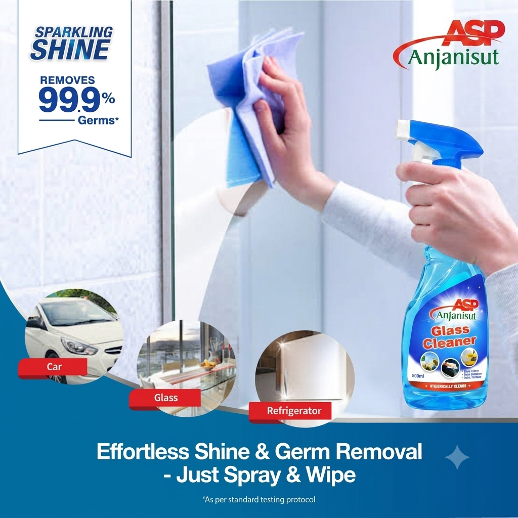 Glass Cleaner – 500 ml Buy 1 Get 1 Free 🎁