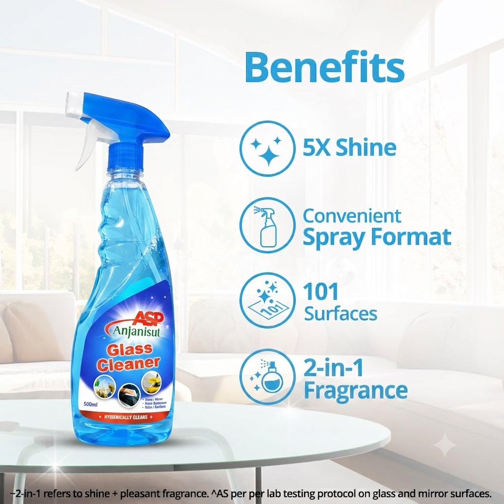 Glass Cleaner – 500 ml Buy 1 Get 1 Free 🎁